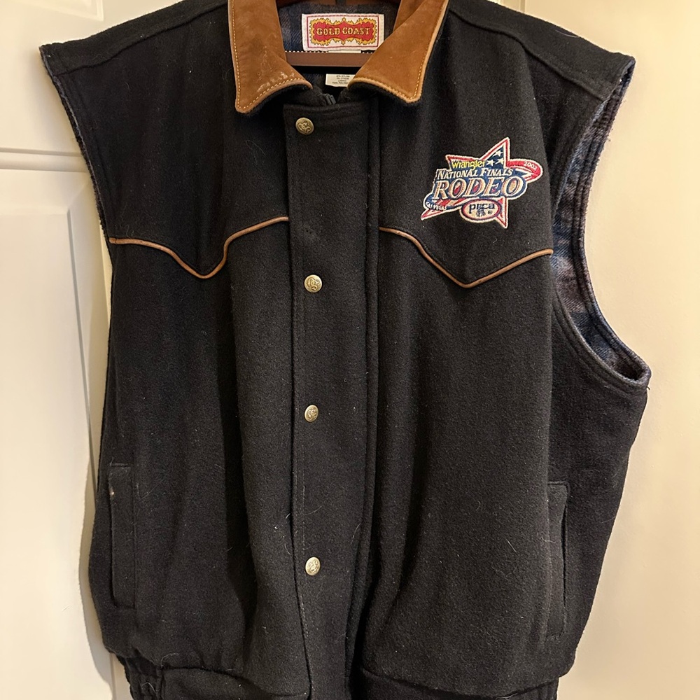 Gold Coast vintage National Finals Rodeo Vest by Schaefer